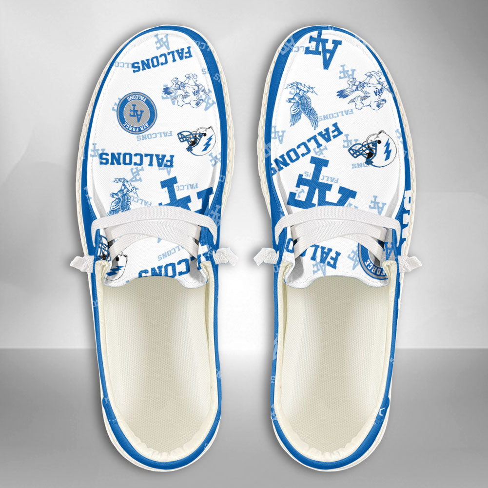 NCAA Air Force Falcons Custom Name Hey Dude Shoes 02 M12
