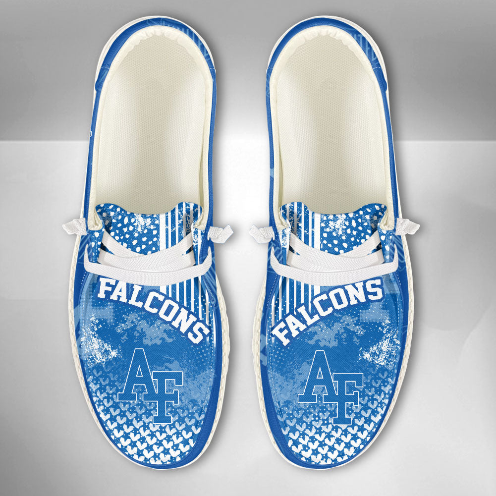 NCAA Air Force Falcons Custom Name Hey Dude Shoes 03 M7