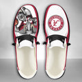 NCAA Alabama Crimson Tide - Custom Name Hey Dude Shoes 02