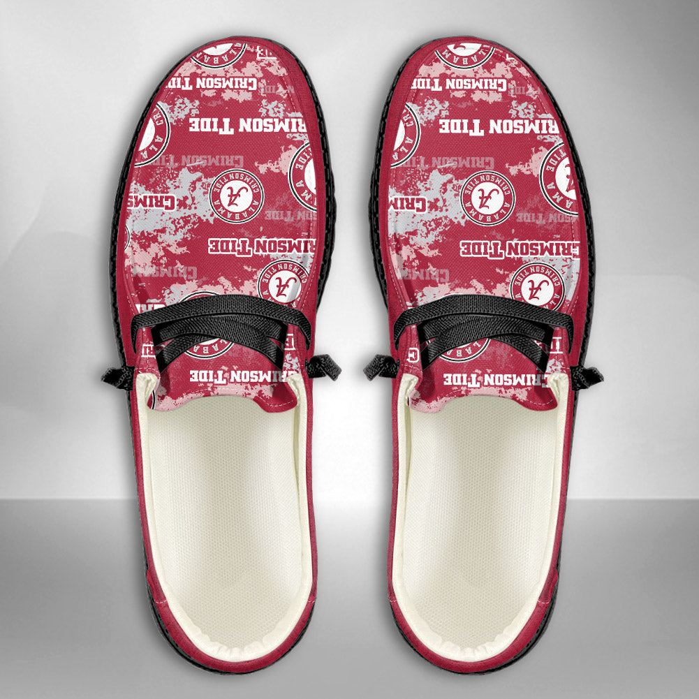 NCAA Alabama Crimson Tide Custom Name Hey Dude Shoes 05 M22