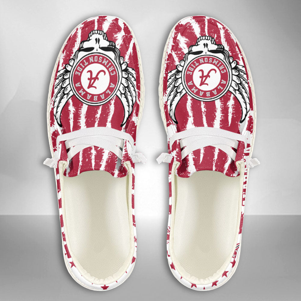 NCAA Alabama Crimson Tide Custom Name Hey Dude Shoes 08 M7