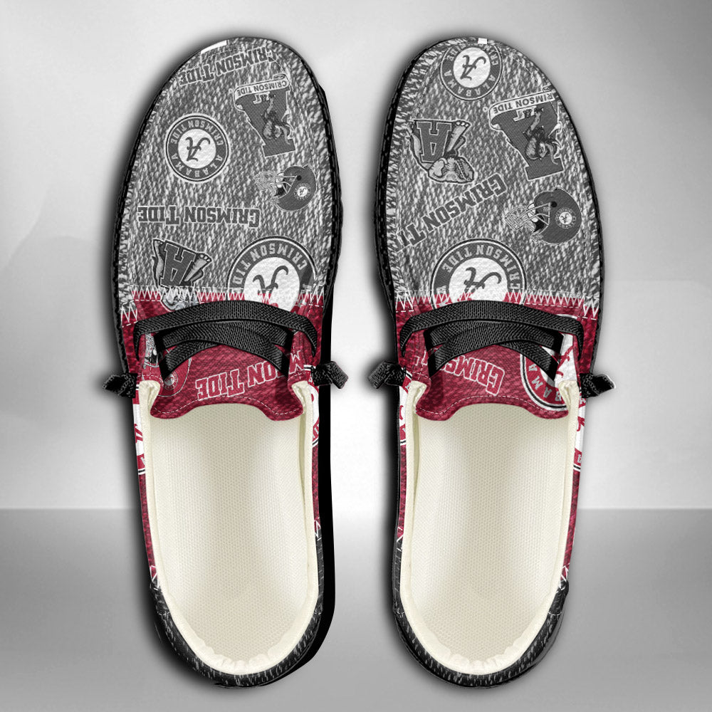 NCAA Alabama Crimson Tide Custom Name Hey Dude Shoes 08 M79