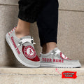 NCAA Alabama Crimson Tide Custom Name Hey Dude Shoes 13 M79