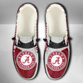 NCAA Alabama Crimson Tide Custom Name Hey Dude Shoes 13 M79