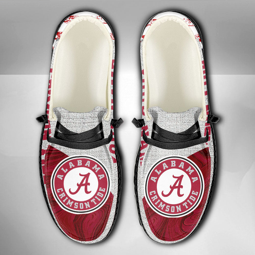 NCAA Alabama Crimson Tide Custom Name Hey Dude Shoes 13 M79