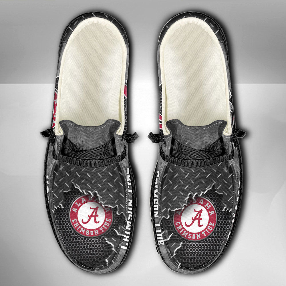 NCAA Alabama Crimson Tide Custom Name Hey Dude Shoes 15 M79