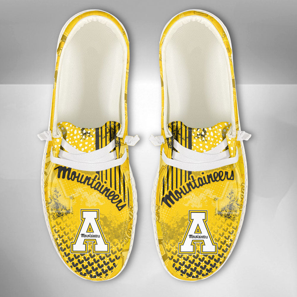 NCAA Appalachian State Mountaineers Custom Name Hey Dude Shoes 03 M7