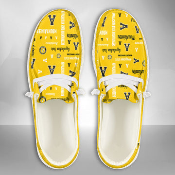 NCAA Appalachian State Mountaineers Custom Name Hey Dude Shoes 04 M12