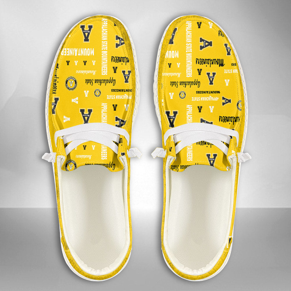 NCAA Appalachian State Mountaineers Custom Name Hey Dude Shoes 04 M7