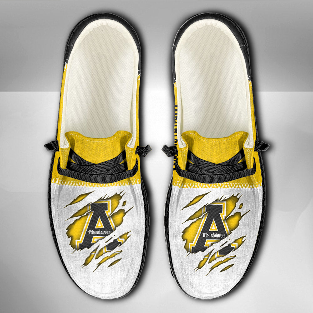NCAA Appalachian State Mountaineers Custom Name Hey Dude Shoes 09 M79