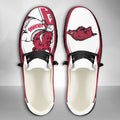 NCAA Arkansas Razorbacks - Custom Name Hey Dude Shoes 02