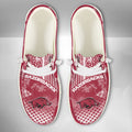 NCAA Arkansas Razorbacks Custom Name Hey Dude Shoes 03 M7