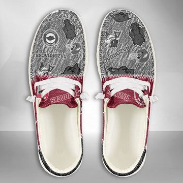 NCAA Arkansas Razorbacks Custom Name Hey Dude Shoes 08 M79