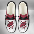 NCAA Arkansas Razorbacks Custom Name Hey Dude Shoes 09 M79