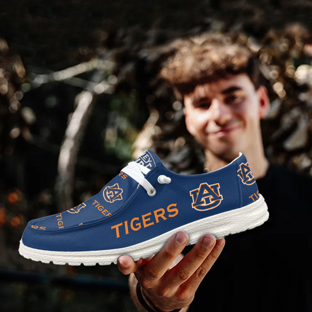 NCAA Auburn Tigers - Custom Name Hey Dude Shoes 02