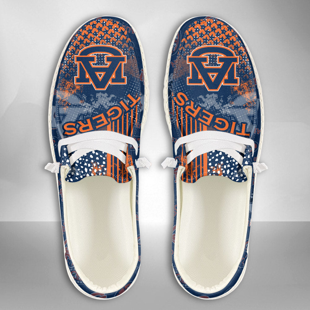 NCAA Auburn Tigers Custom Name Hey Dude Shoes 03 M7