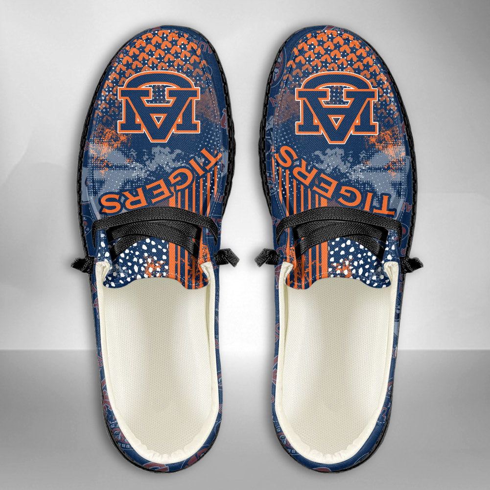 NCAA Auburn Tigers Custom Name Hey Dude Shoes 03 M7