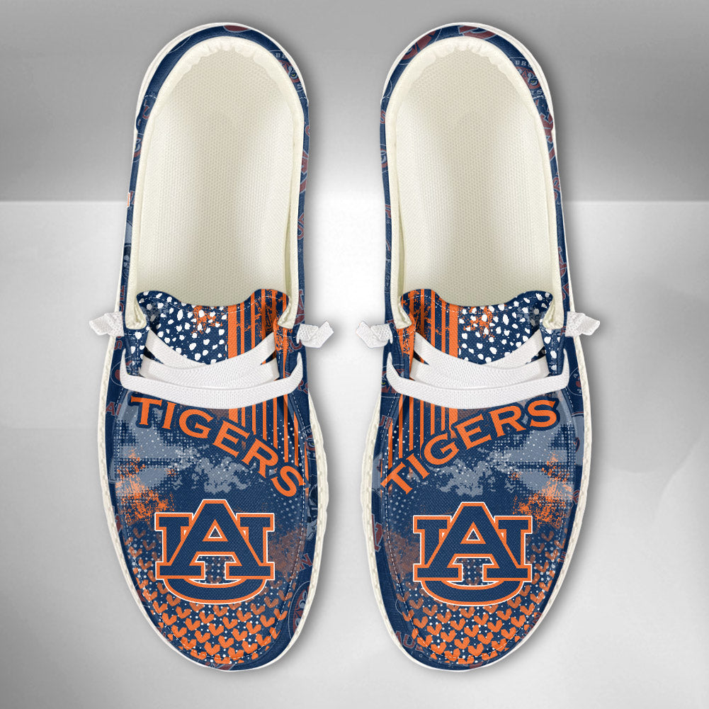 NCAA Auburn Tigers Custom Name Hey Dude Shoes 03 M7