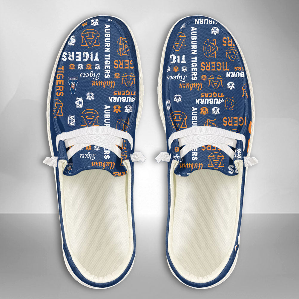 NCAA Auburn Tigers Custom Name Hey Dude Shoes 04 M7
