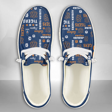 NCAA Auburn Tigers Custom Name Hey Dude Shoes 04 M7