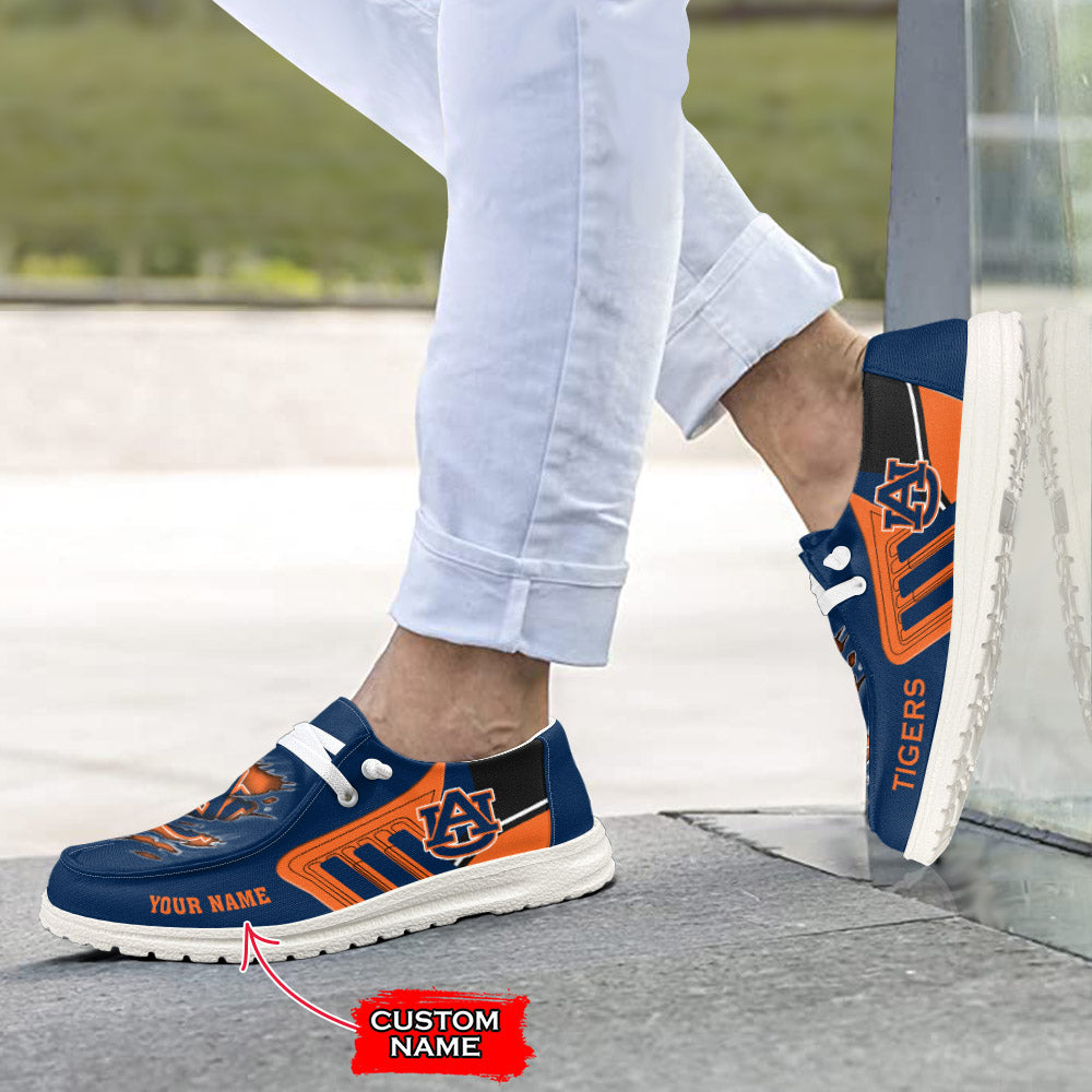 NCAA Auburn Tigers Custom Name Hey Dude Shoes 07 M7