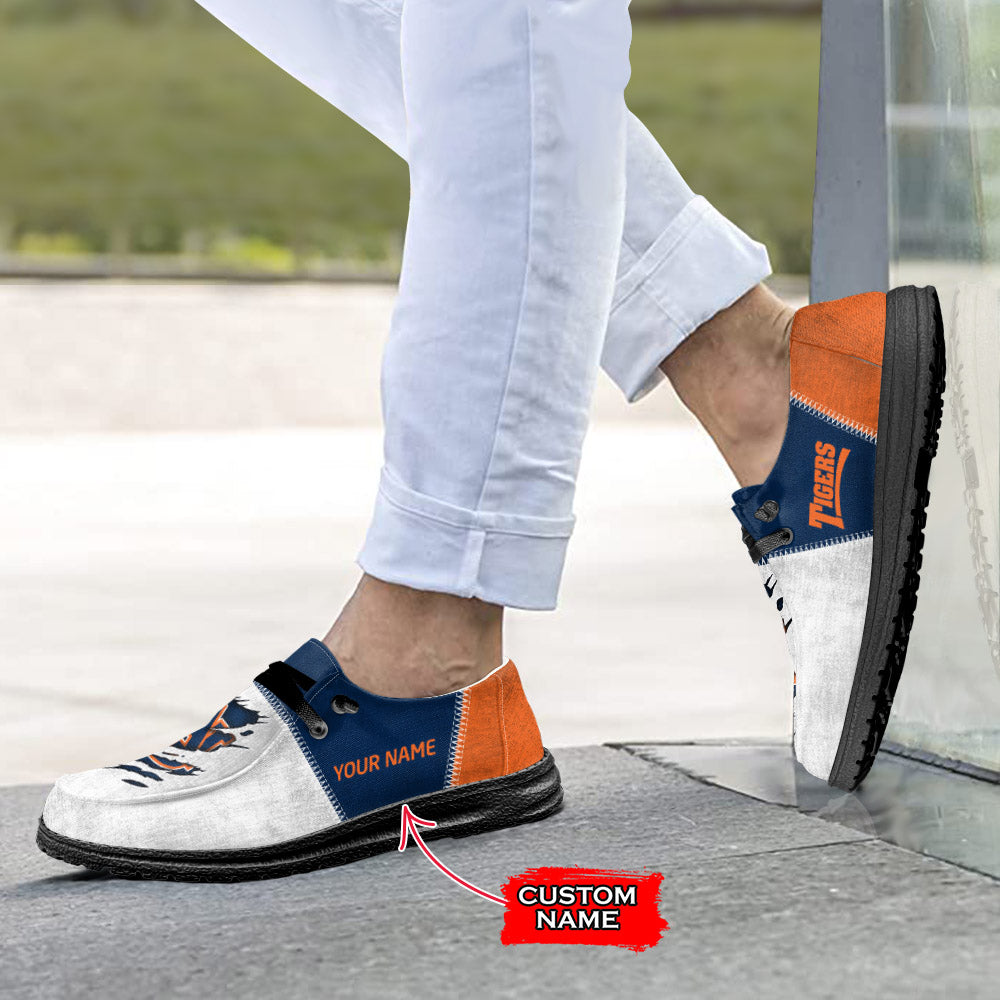 NCAA Auburn Tigers Custom Name Hey Dude Shoes 09 M79