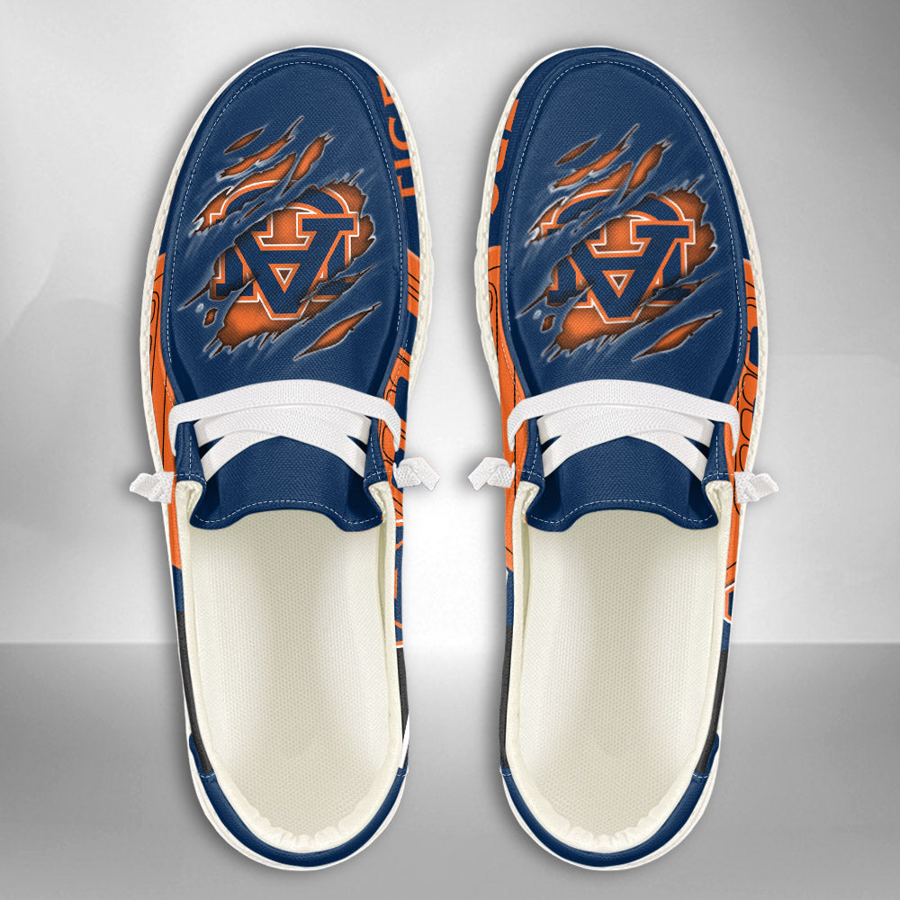 NCAA Auburn Tigers Custom Name Hey Dude Shoes 11 M79