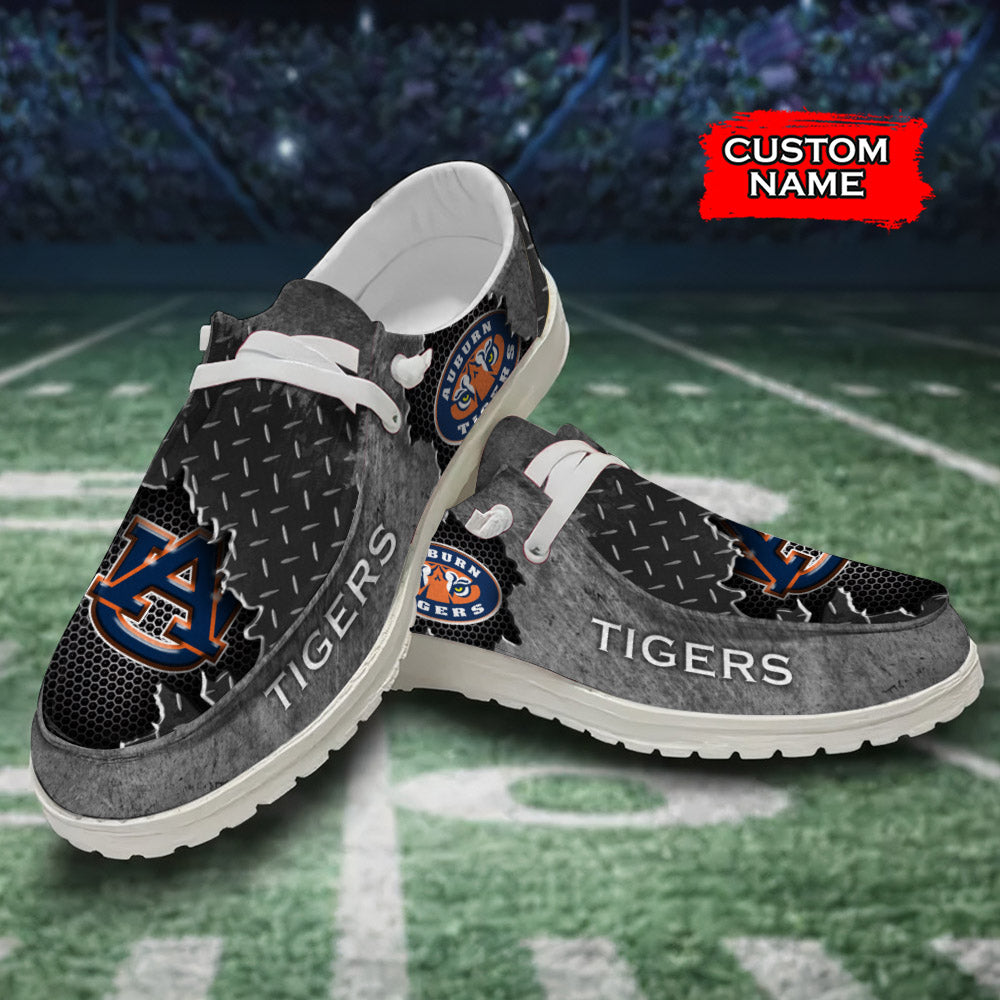 NCAA Auburn Tigers Custom Name Hey Dude Shoes 15 M79