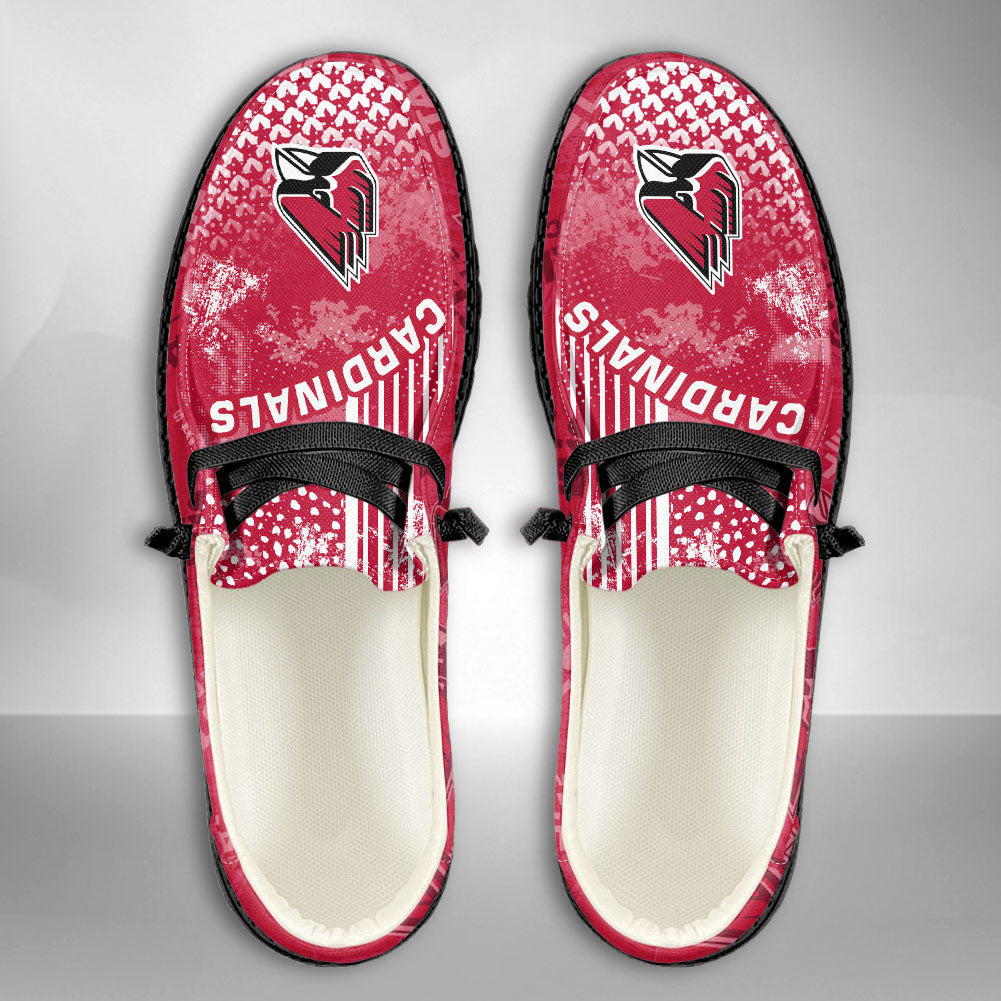 NCAA Ball State Cardinals Custom Name Hey Dude Shoes 03 M7