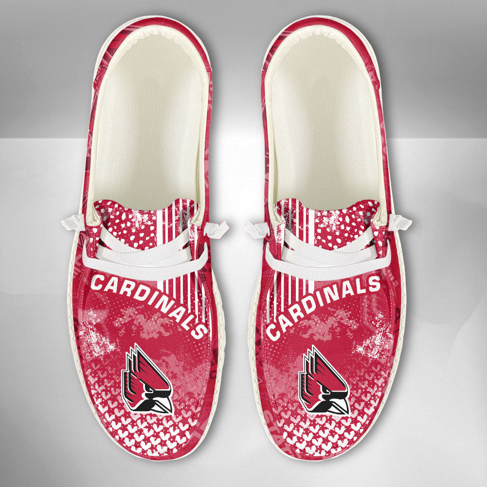 NCAA Ball State Cardinals Custom Name Hey Dude Shoes 03 M7