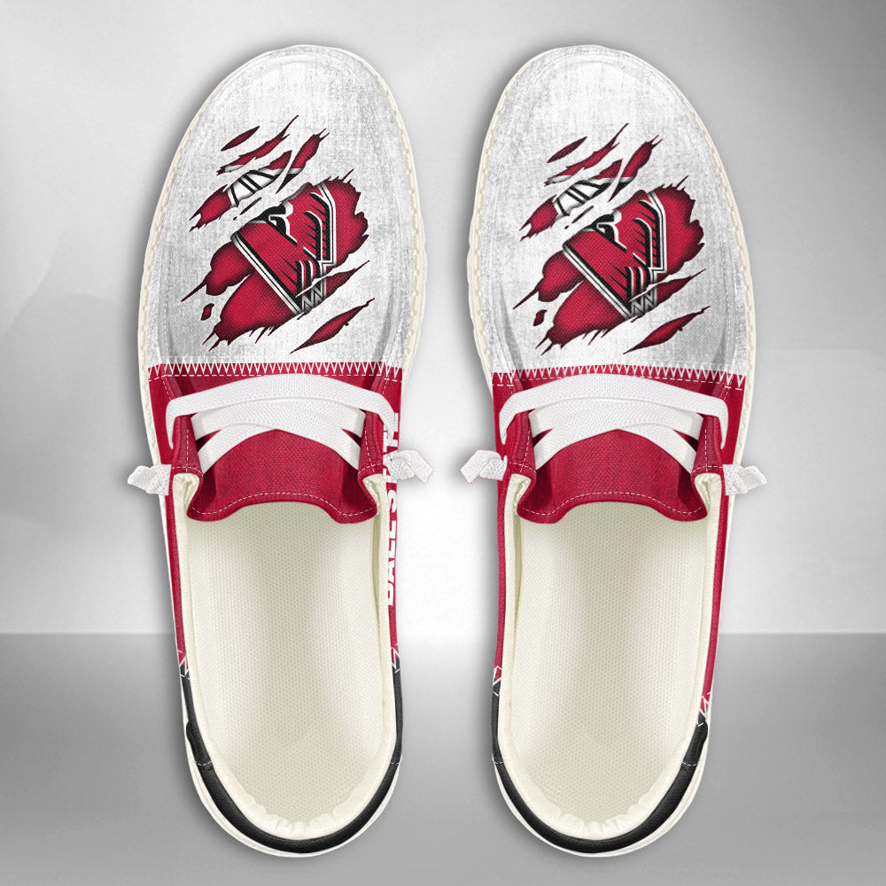 NCAA Ball State Cardinals Custom Name Hey Dude Shoes 09 M79