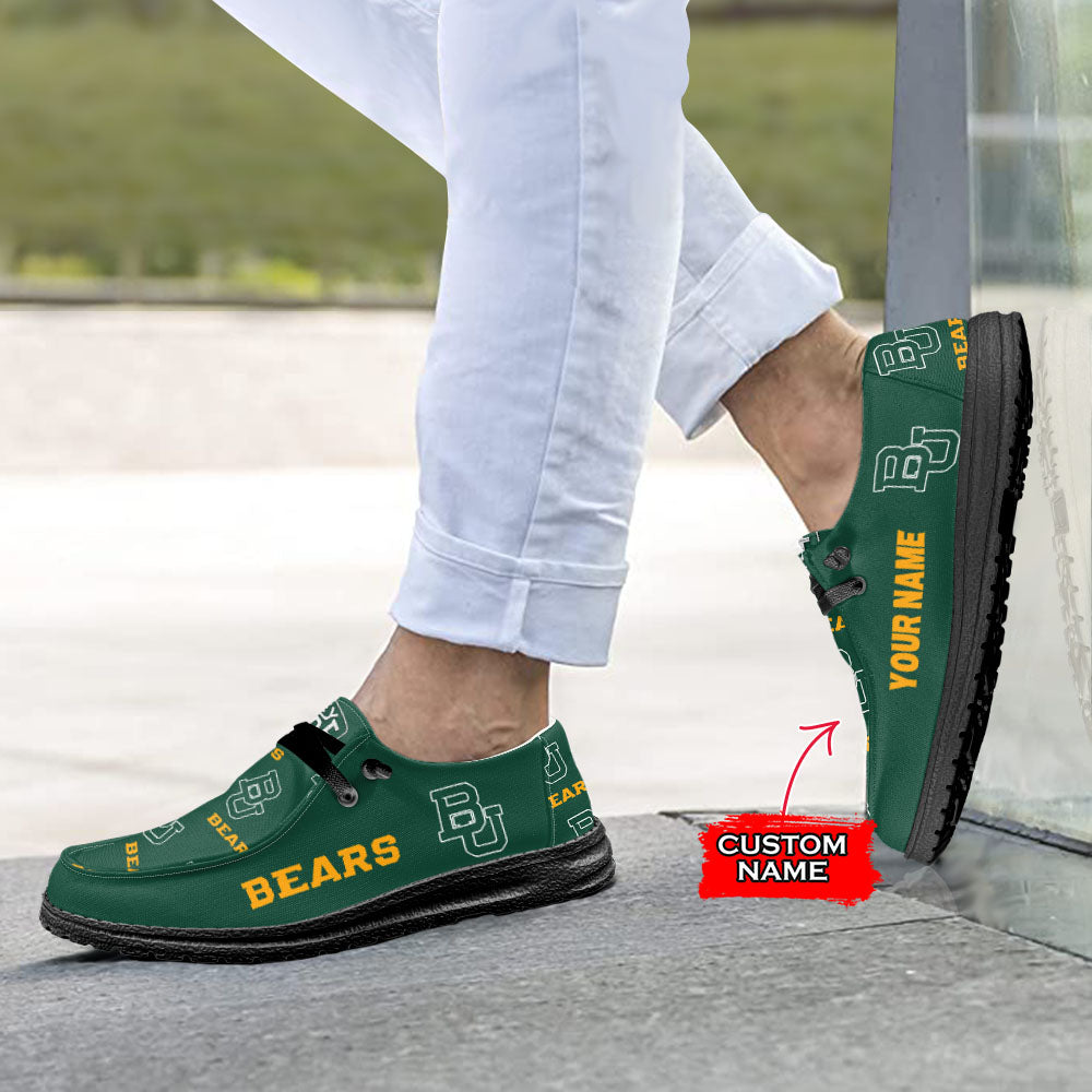 NCAA Baylor Bears - Custom Name Hey Dude Shoes X03