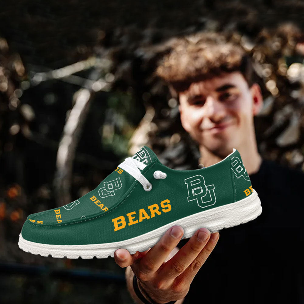 NCAA Baylor Bears - Custom Name Hey Dude Shoes X03