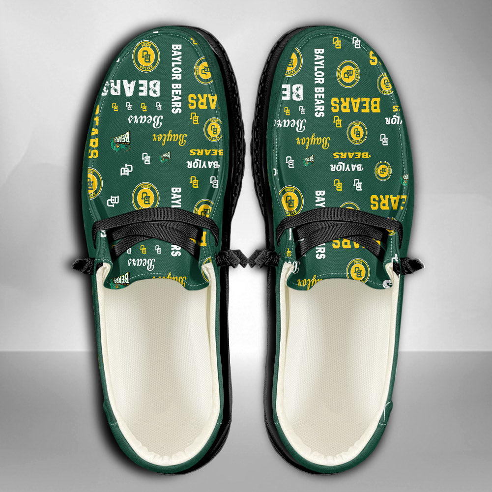 NCAA Baylor Bears Custom Name Hey Dude Shoes 04 M12