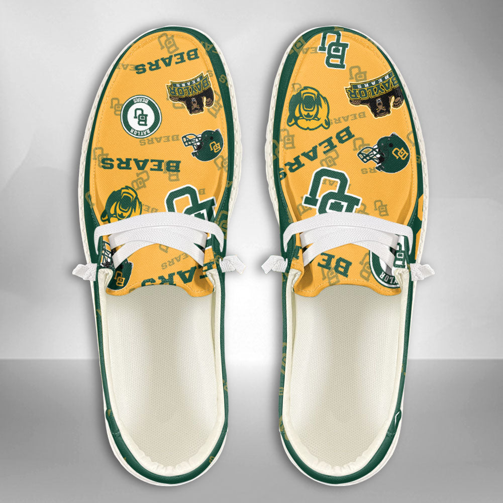 NCAA Baylor Bears Custom Name Hey Dude Shoes 04 M79