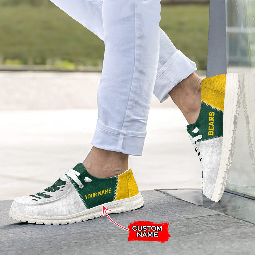 NCAA Baylor Bears Custom Name Hey Dude Shoes 09 M79