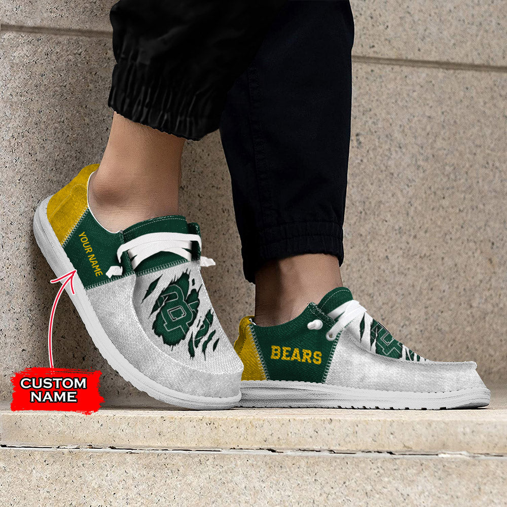 NCAA Baylor Bears Custom Name Hey Dude Shoes 09 M79