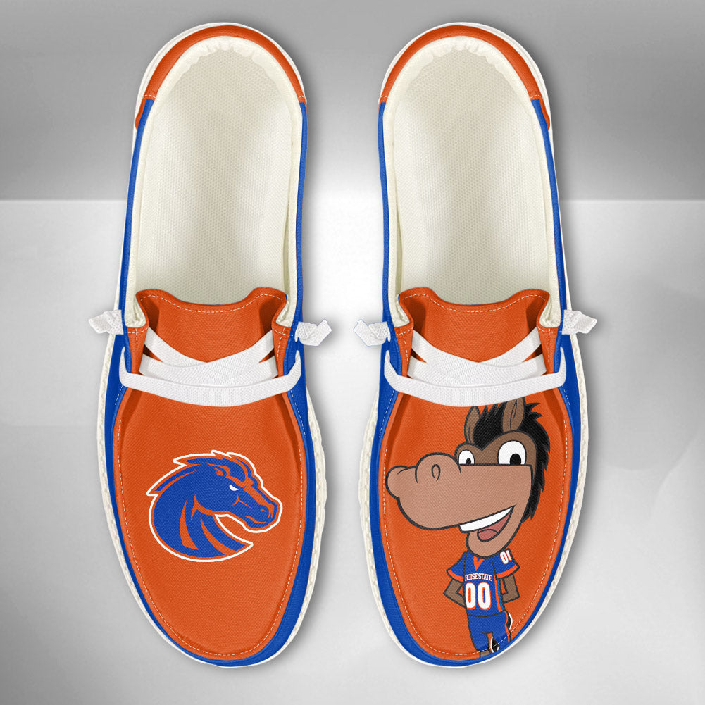 NCAA Boise State Broncos - Custom Name Hey Dude Shoes 02