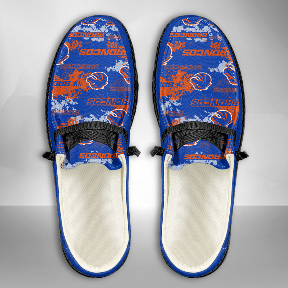 NCAA Boise State Broncos Custom Name Hey Dude Shoes 05 M7