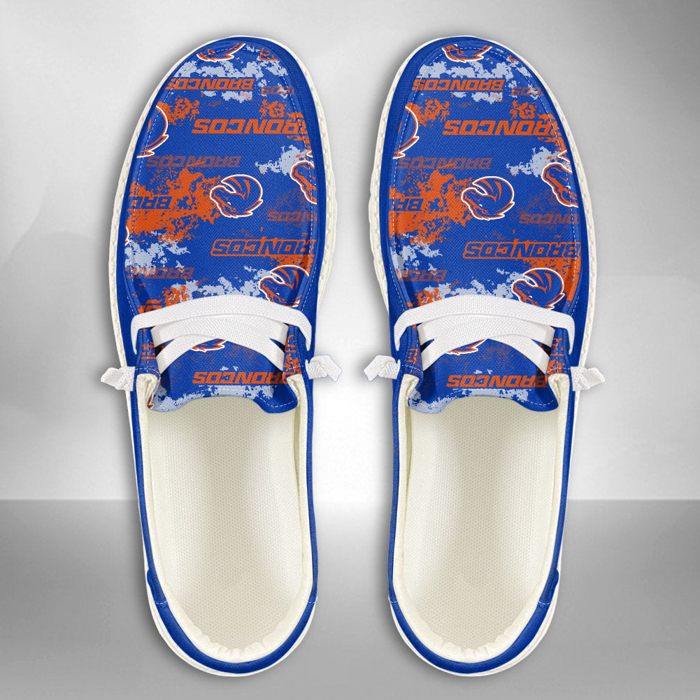 NCAA Boise State Broncos Custom Name Hey Dude Shoes 05 M79