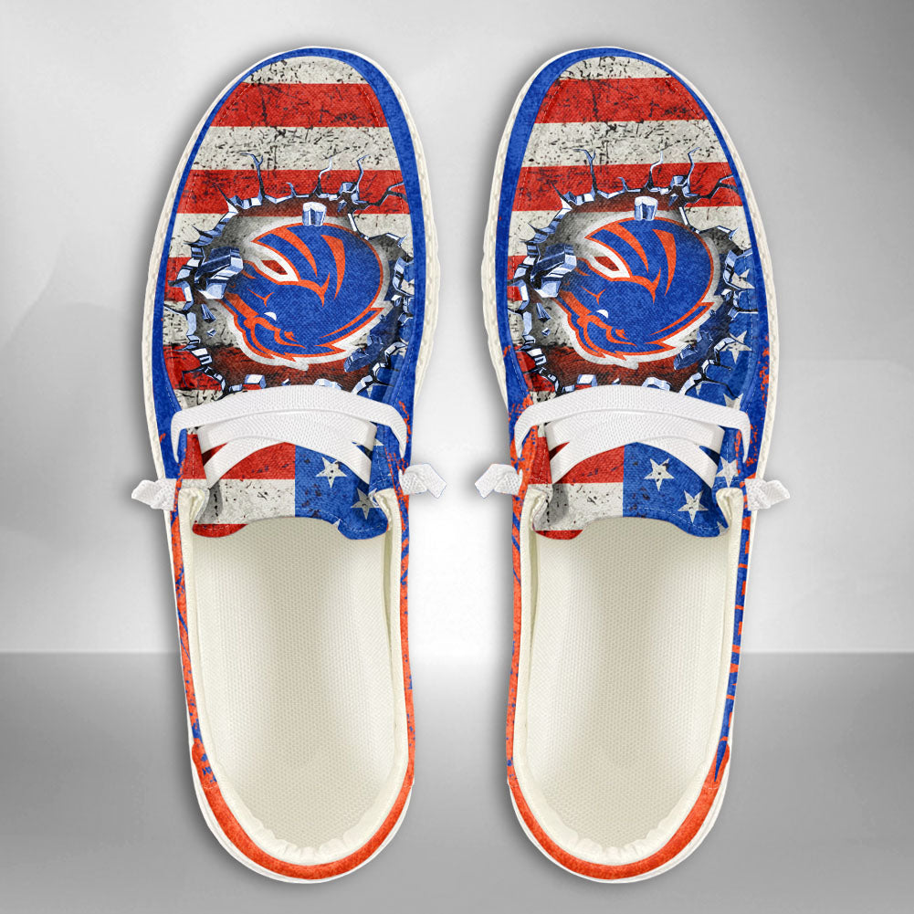NCAA Boise State Broncos Custom Name Hey Dude Shoes 07 M79