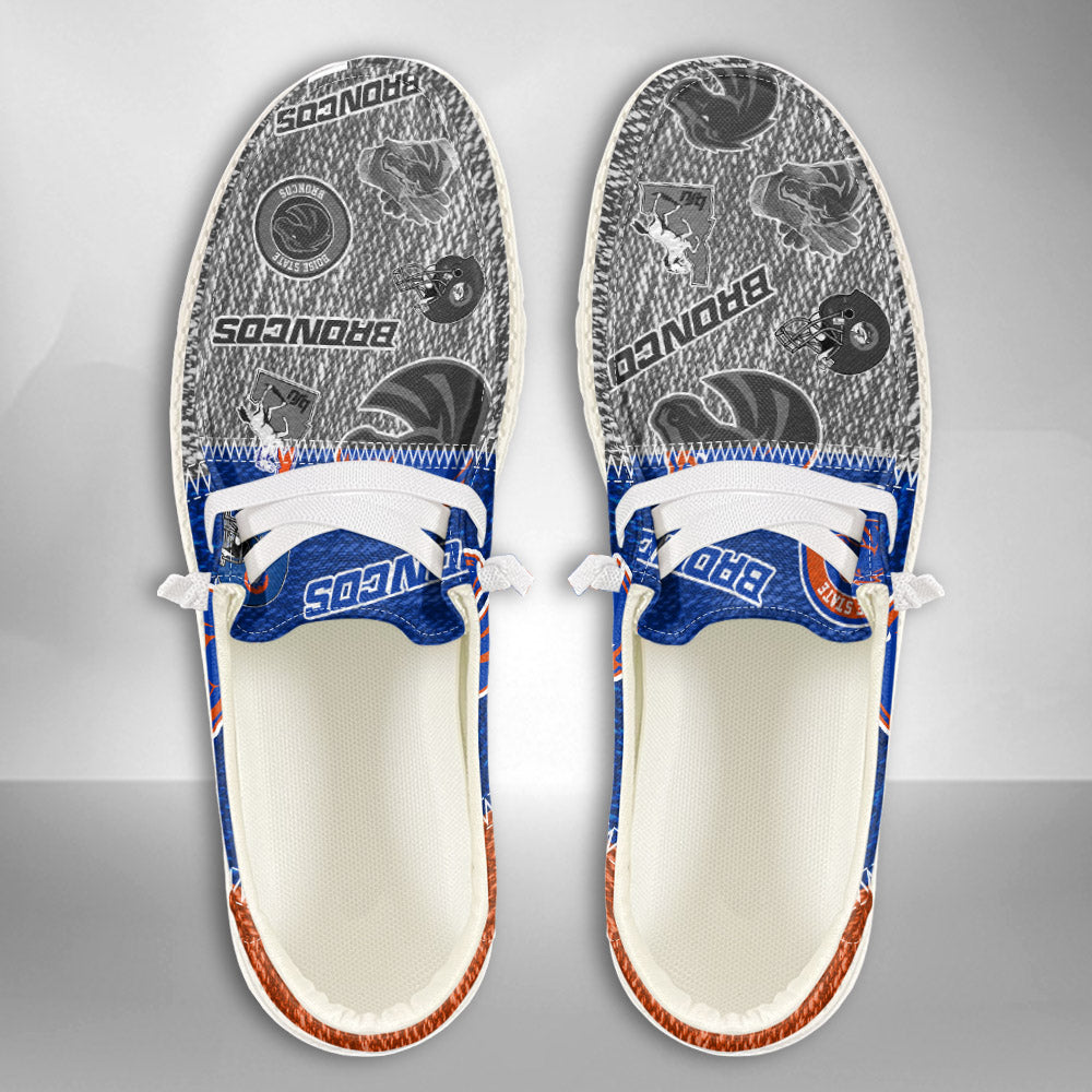 NCAA Boise State Broncos Custom Name Hey Dude Shoes 08 M79
