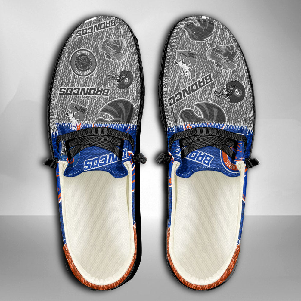 NCAA Boise State Broncos Custom Name Hey Dude Shoes 08 M79