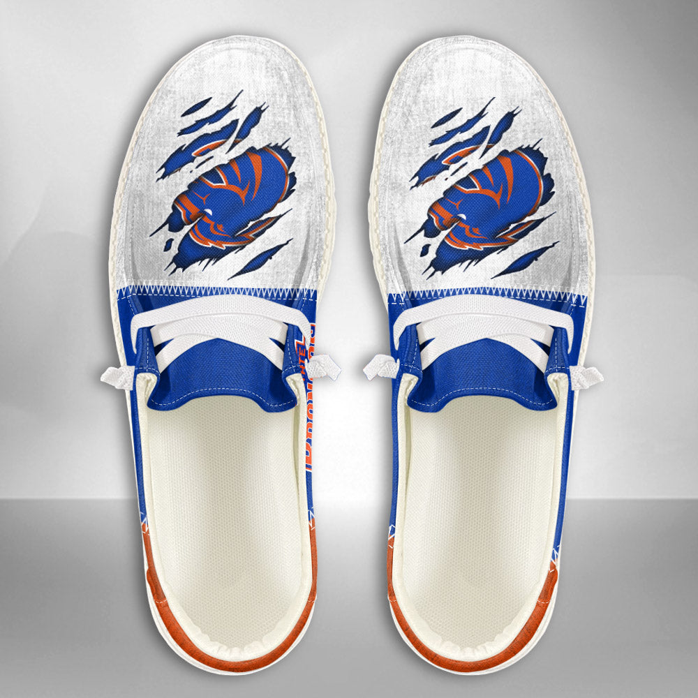 NCAA Boise State Broncos Custom Name Hey Dude Shoes 09 M79