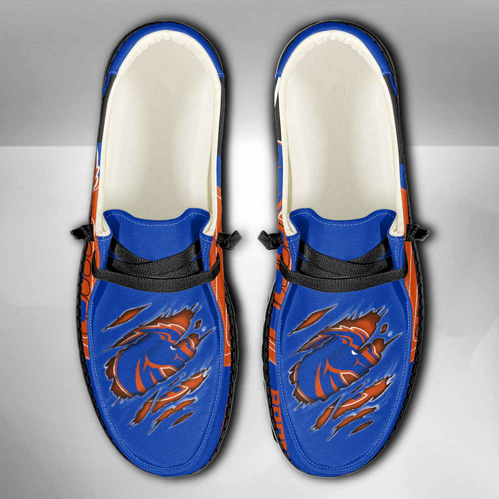 NCAA Boise State Broncos Custom Name Hey Dude Shoes 11 M79