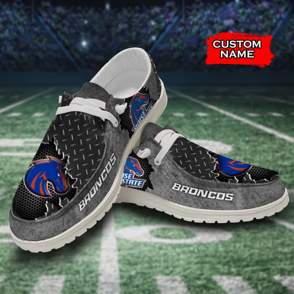 NCAA Boise State Broncos Custom Name Hey Dude Shoes 15 M79