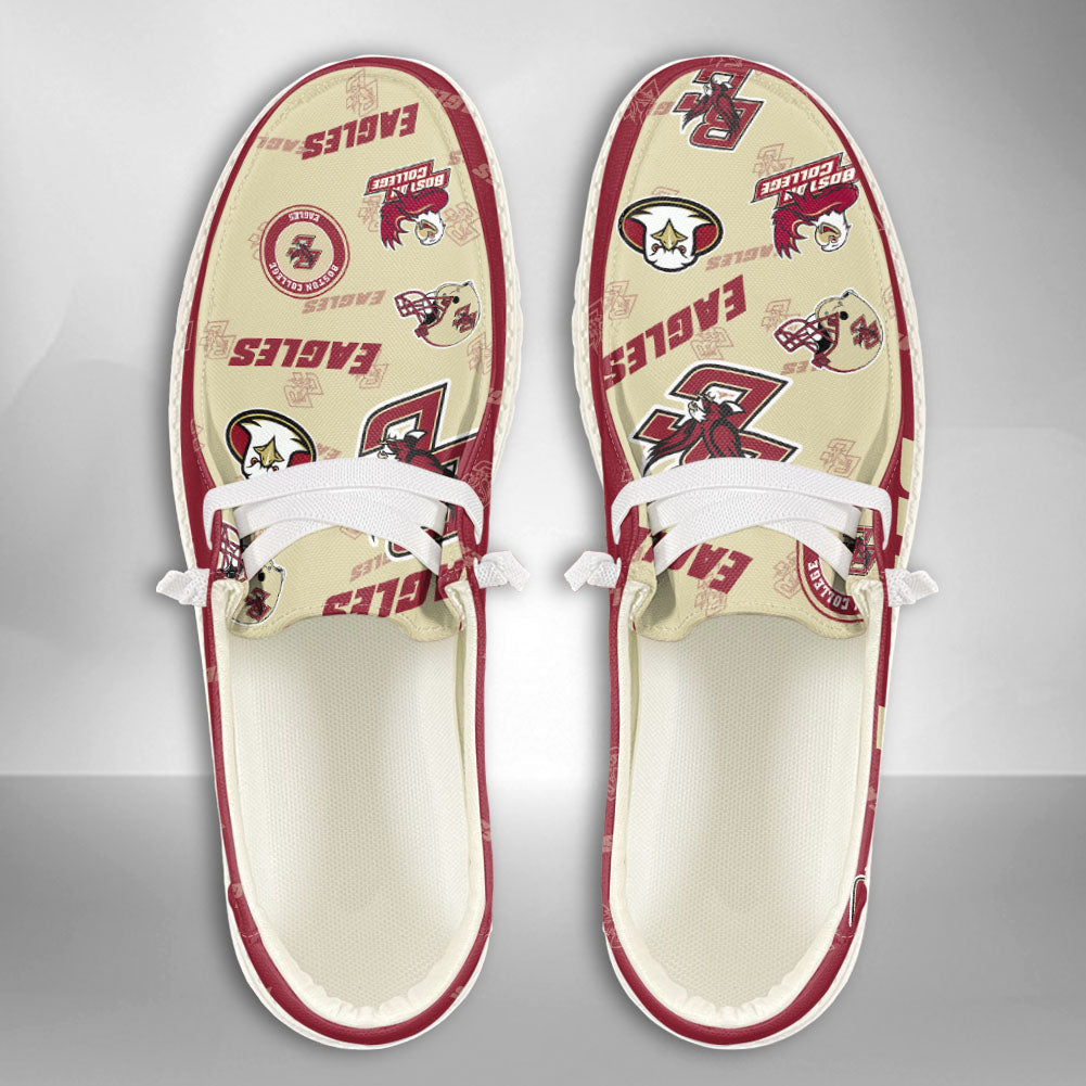 NCAA Boston College Eagles Custom Name Hey Dude Shoes 01 M7
