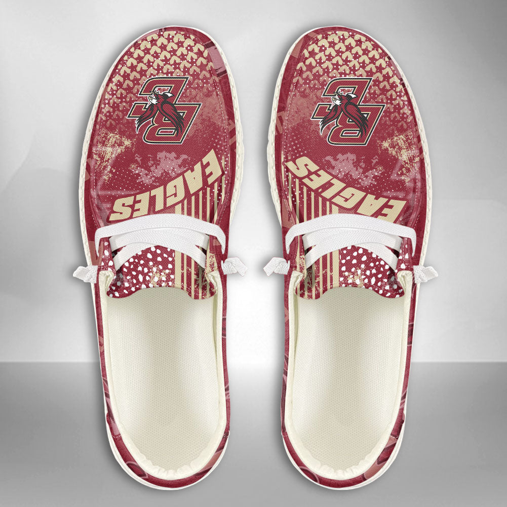 NCAA Boston College Eagles Custom Name Hey Dude Shoes 03 M7