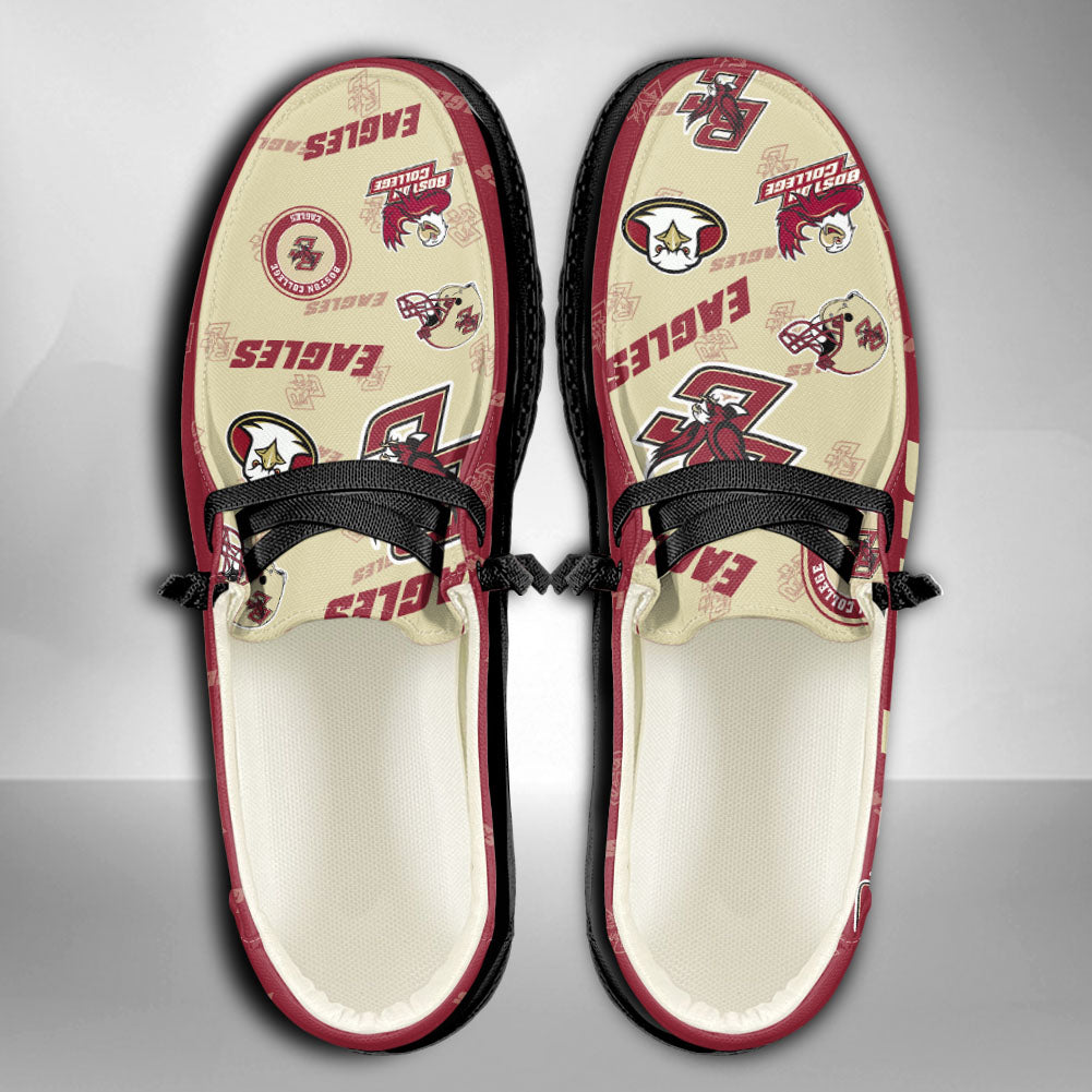 NCAA Boston College Eagles Custom Name Hey Dude Shoes 04 M79