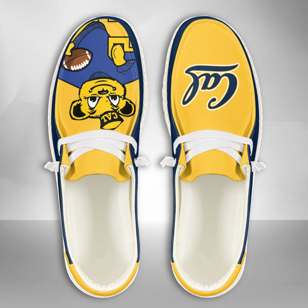 NCAA California Golden Bears - Custom Name Hey Dude Shoes 02